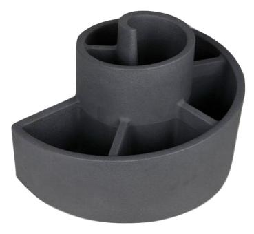 Preview: Kräuterspirale anthrazit aus Kunststoff 80x50x64cm